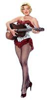 Marilyn Monroe posed with guitar - River of No Return