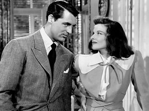 Cary Grant as C.K. Dexter Haven and Katharine Hepburn as Tracy Lord in The Philadelphia Story (1940).